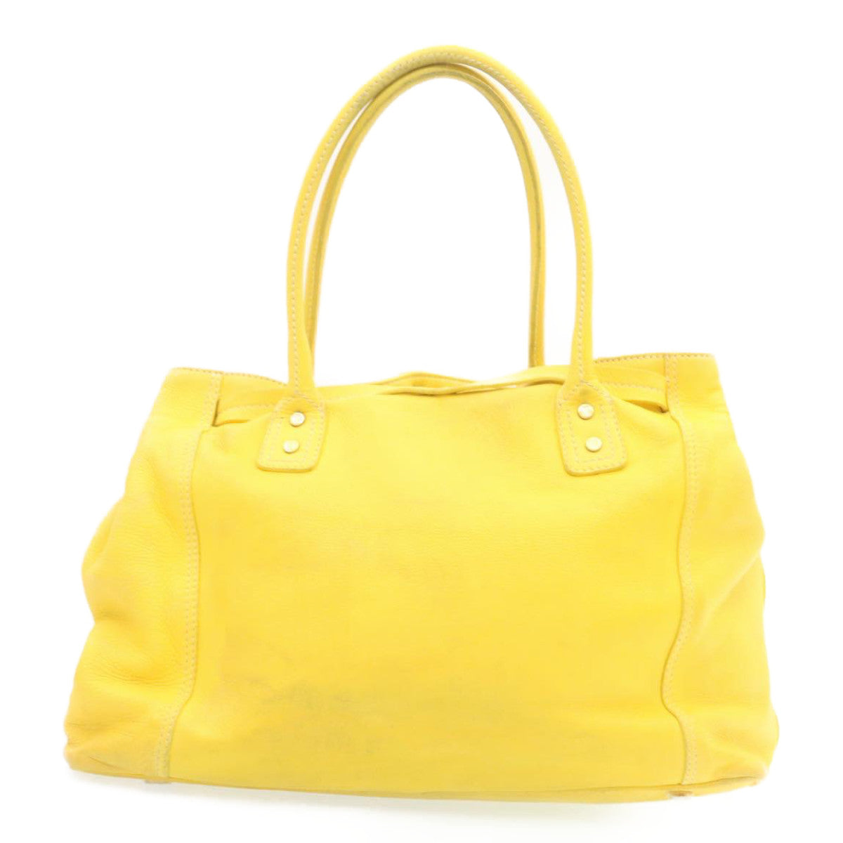 CELINE Shoulder Bag Leather Yellow  fm965