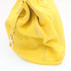 CELINE Shoulder Bag Leather Yellow  fm965