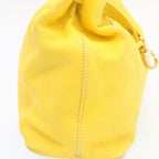 CELINE Shoulder Bag Leather Yellow  fm965