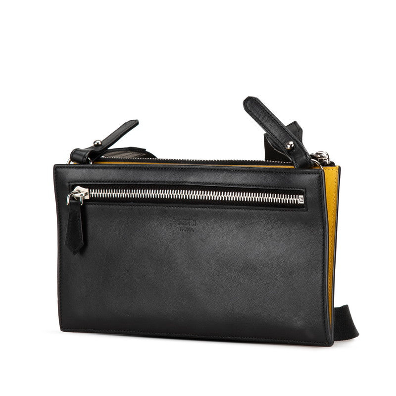 Fendi Monster Leather Shoulder Bag Wallet