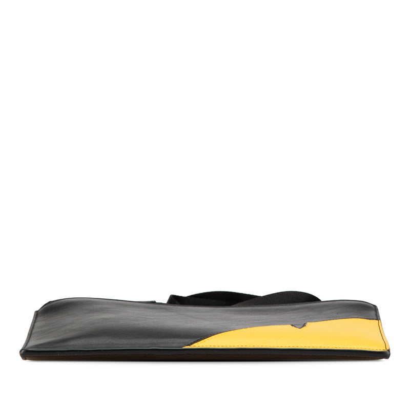 Fendi Monster Leather Shoulder Bag Wallet