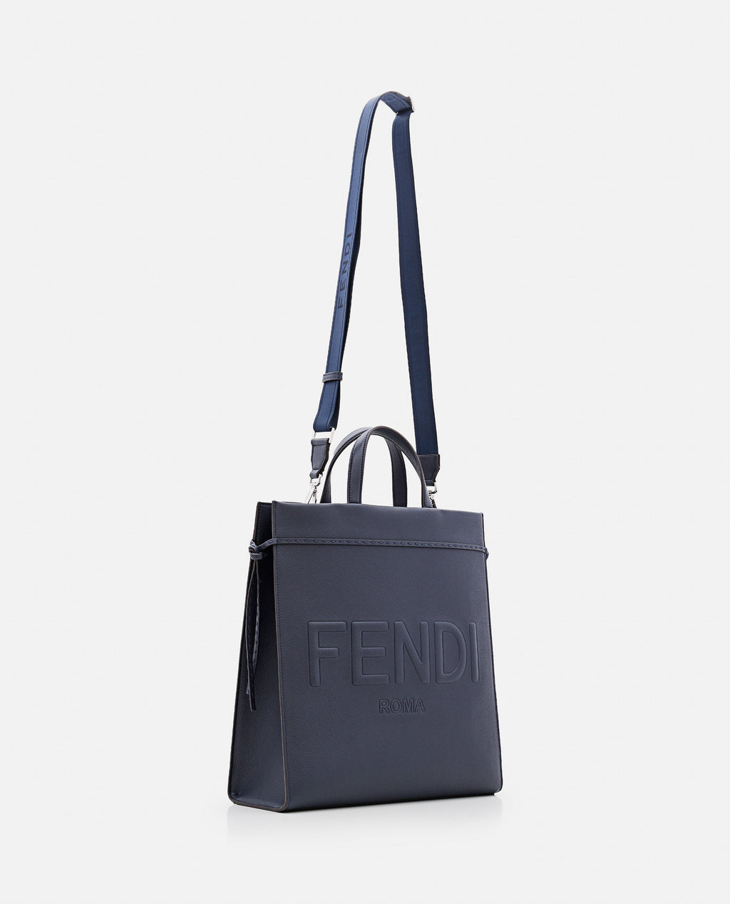 Fendi Men Fendi Leather Tote Bag