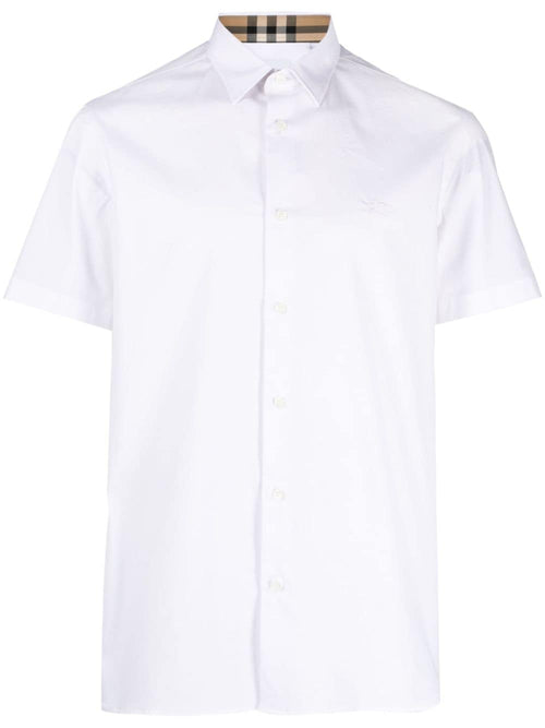 Burberry Men Ekd Logo Cotton Shirt
