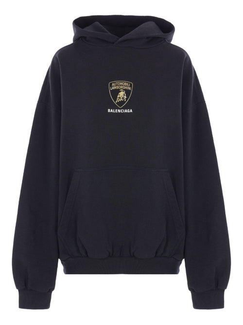 Balenciaga Men Lamborghini Cotton Hoodie