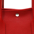 Hermes Red Garden Party Negonda Leather Bag