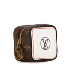 Louis Vuitton Monogram Portemonnaie Cube Pouch M80231 Brown PVC Leather