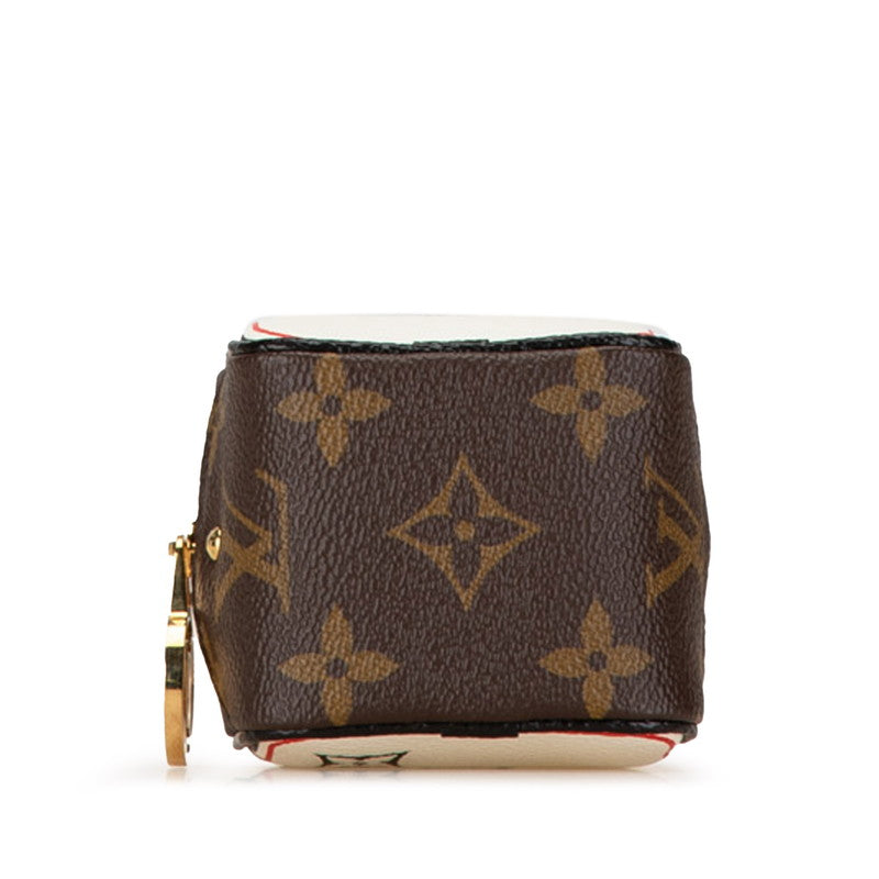 Louis Vuitton Monogram Portemonnaie Cube Pouch M80231 Brown PVC Leather