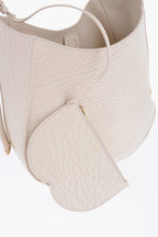 Burberry Grained Leather CHESS Bag with Removable Clutch