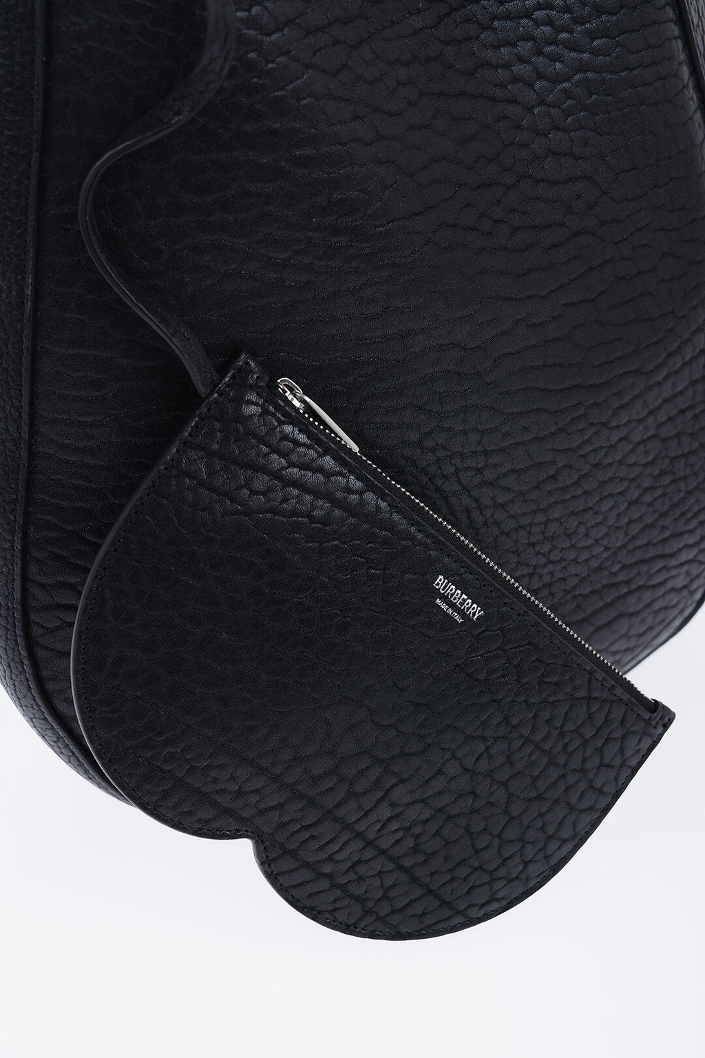 Burberry Grained Leather CHESS Bag with Removable Clutch