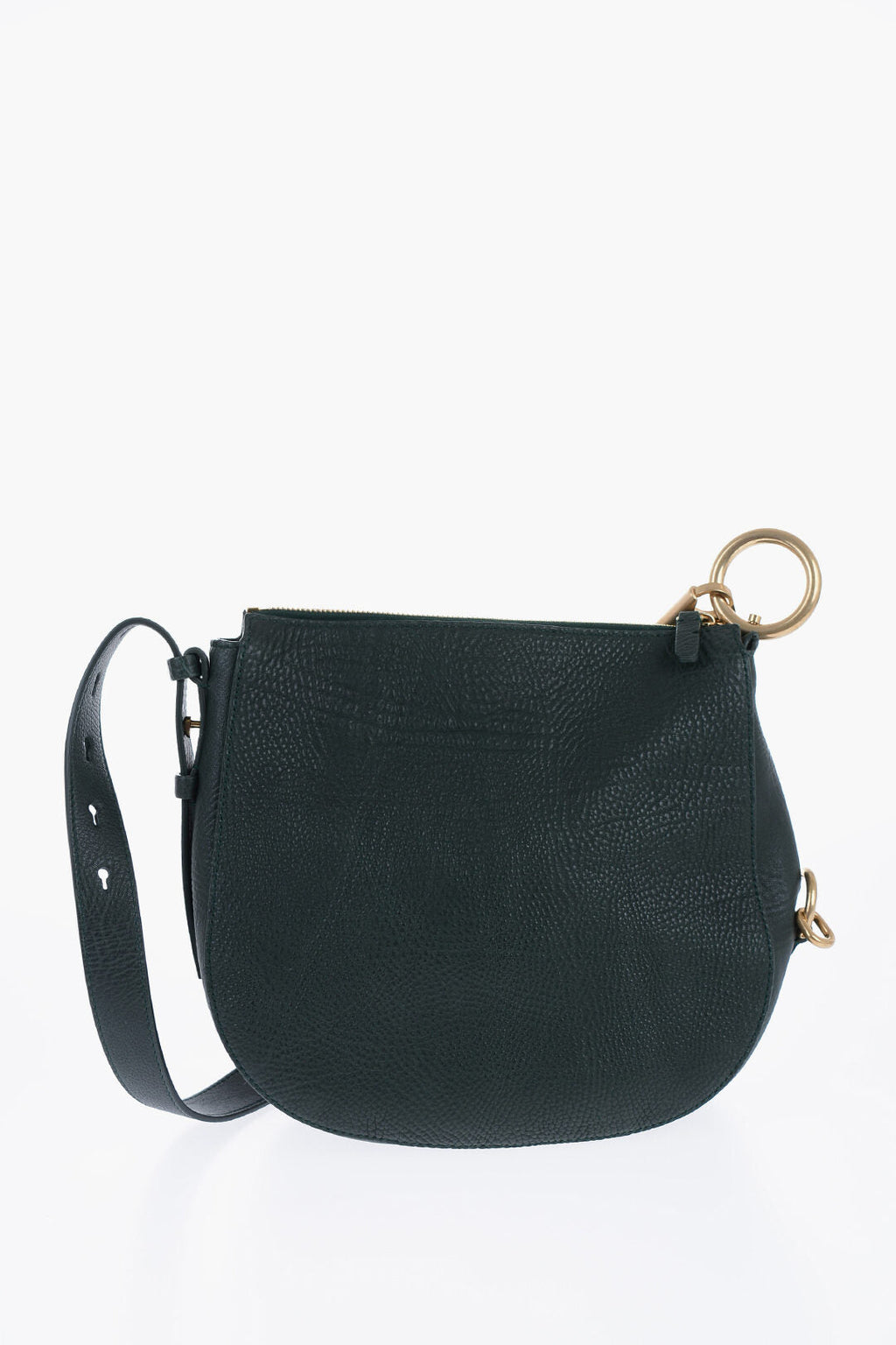 Burberry Grained Leather KNIGHT Bag with Lobster Clasp