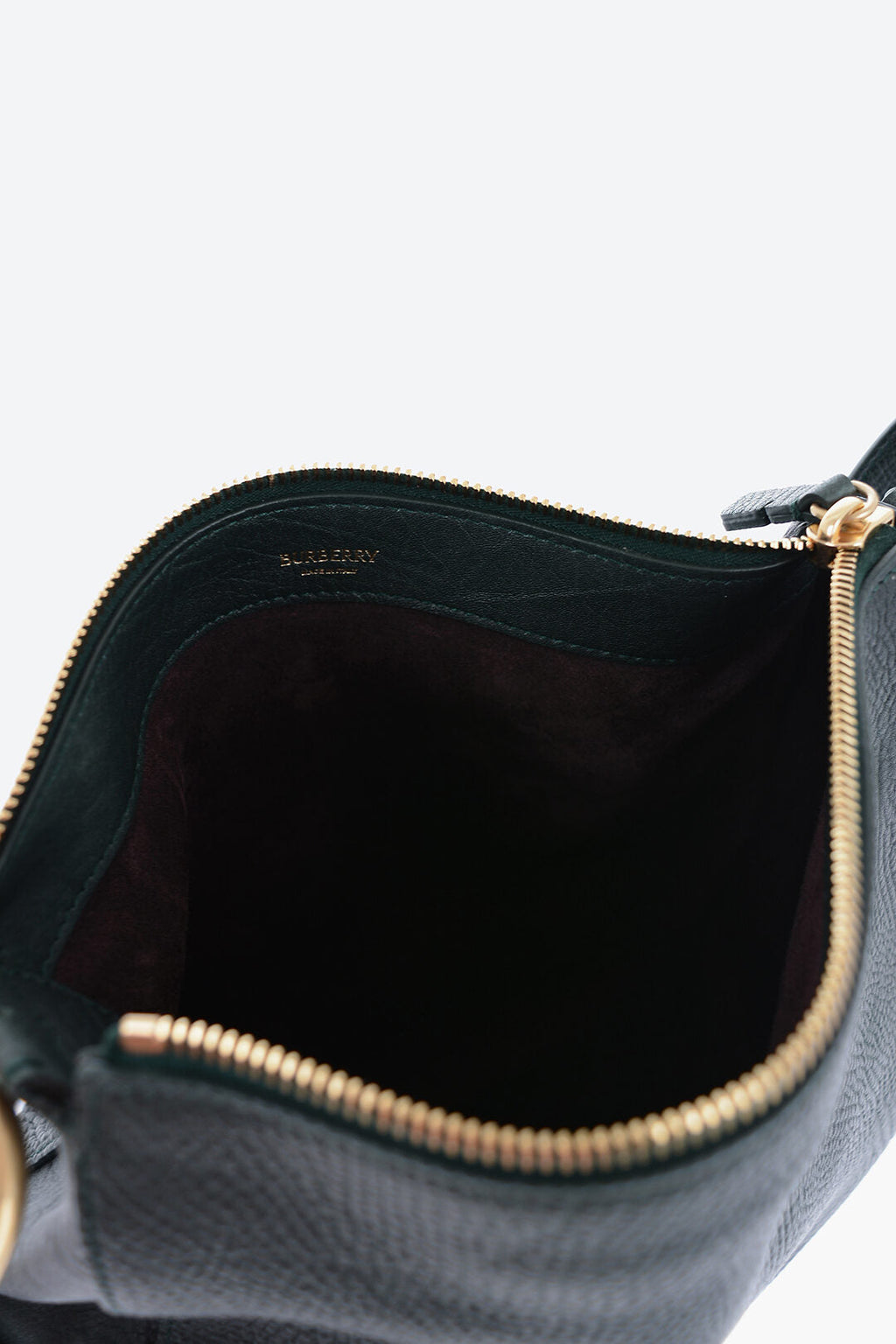 Burberry Grained Leather KNIGHT Bag with Lobster Clasp