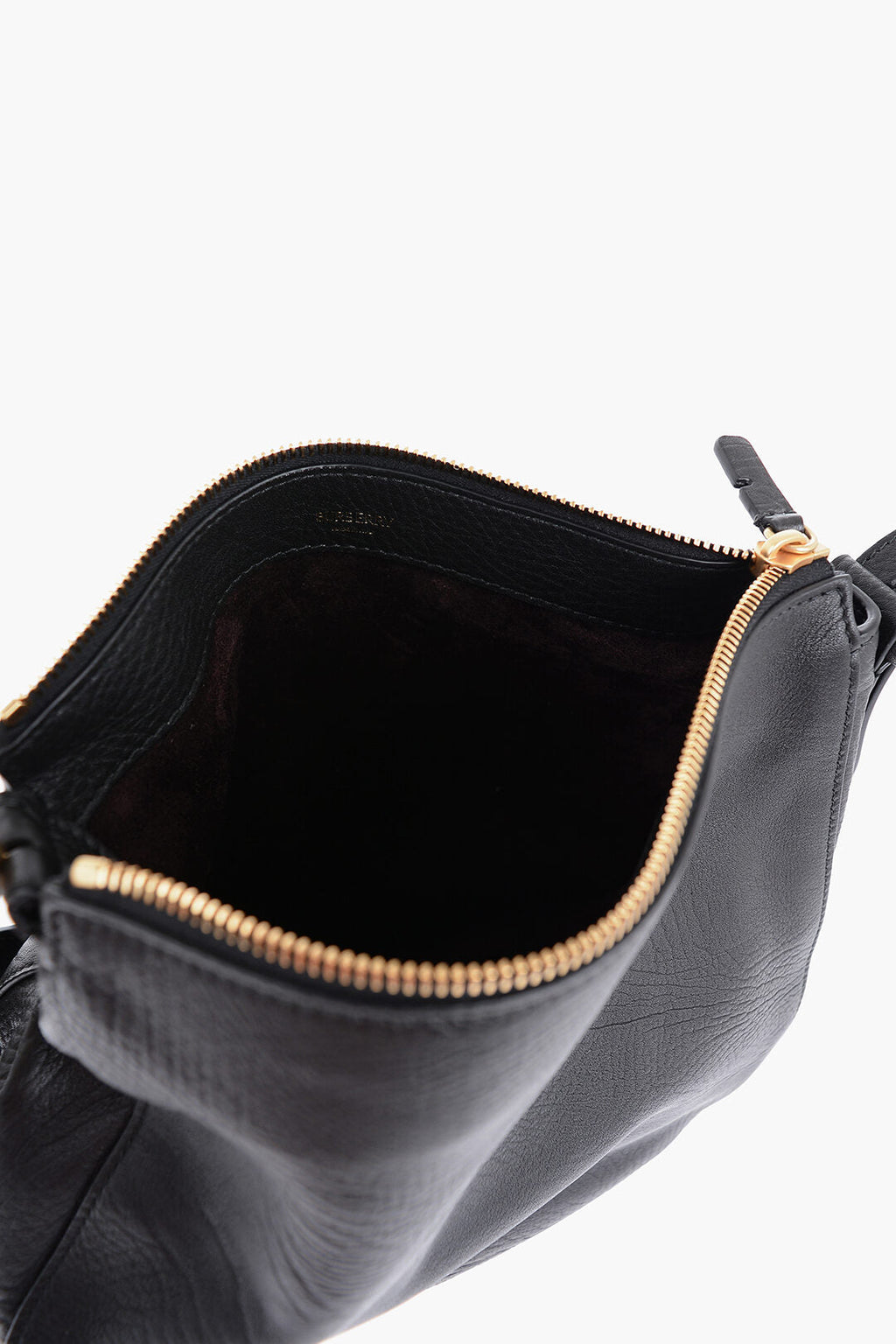 Burberry Grained Leather KNIGHT Bag with Lobster Clasp