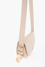 Burberry Grained Leather Satchel Bag with Asymmetric Hem