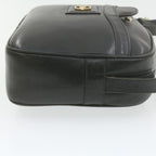 CELINE Horse Carriage Macadam Shoulder Bag Leather Black  am1005g