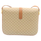 CELINE Macadam Canvas Shoulder Bag PVC Leather Beige  am2173g