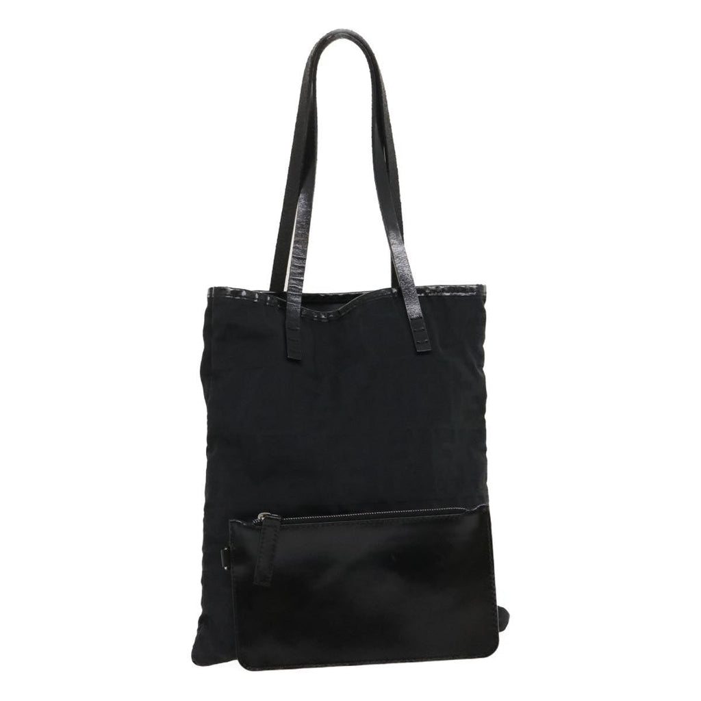 FENDI Zucca Canvas Hand Bag Black  am2474g