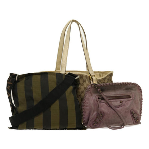 GUCCI Fendi Balenciaga Shoulder Bag 3Set Beige Purple black  am2574g