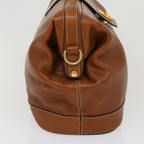 CELINE Hand Bag Leather 2way Brown  am2746g