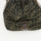 FENDI Zucca Canvas Hand Bag Brown Black  **Sticky am375g