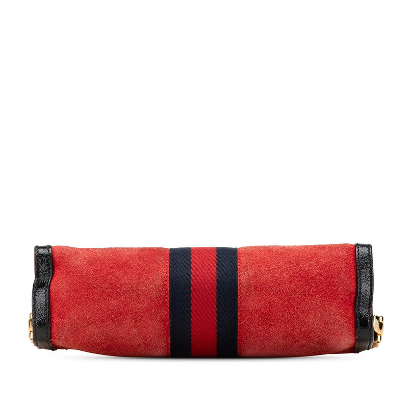 Gucci Ophidia Leather Suede Shoulder Bag
