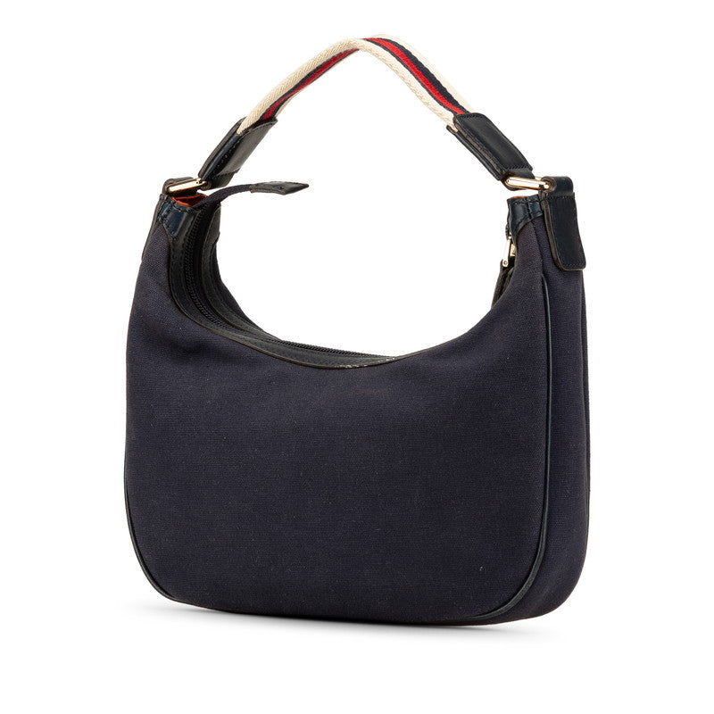 Gucci Sherry Line Canvas Leather Handbag
