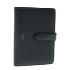 CELINE Wallet Leather Black  hk1002
