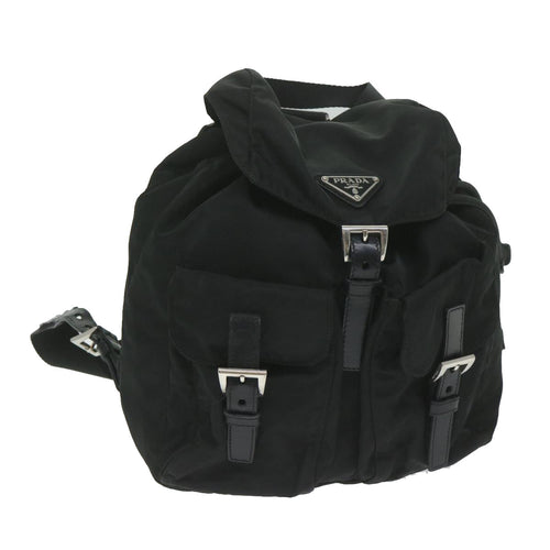PRADA Backpack Nylon Black  hk1023