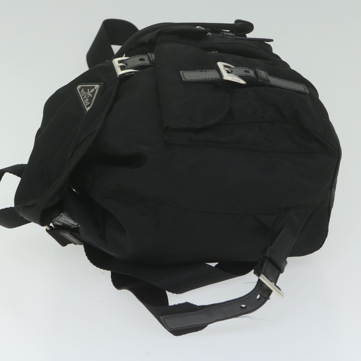PRADA Backpack Nylon Black  hk1023