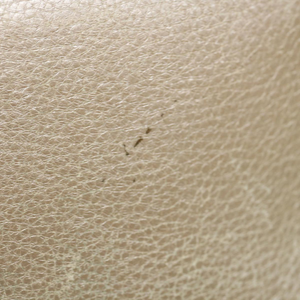 PRADA Hand Bag Leather Gold Tone  hk1024