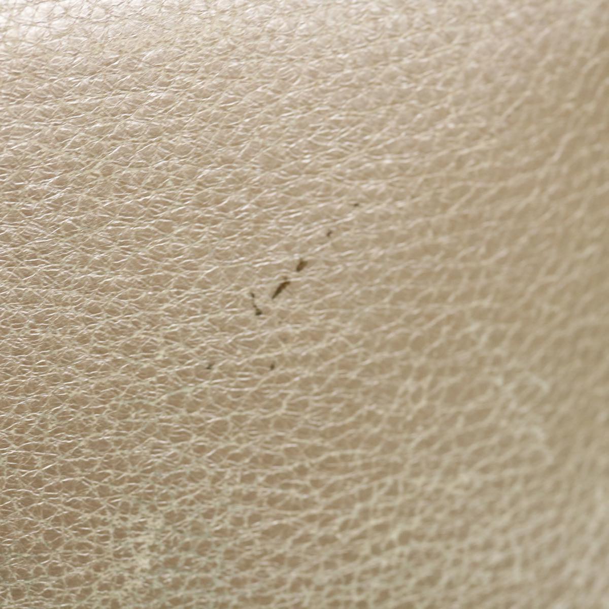 PRADA Hand Bag Leather Gold Tone  hk1024