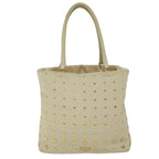 PRADA Hand Bag Leather Beige  hk1025