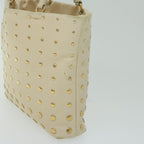 PRADA Hand Bag Leather Beige  hk1025