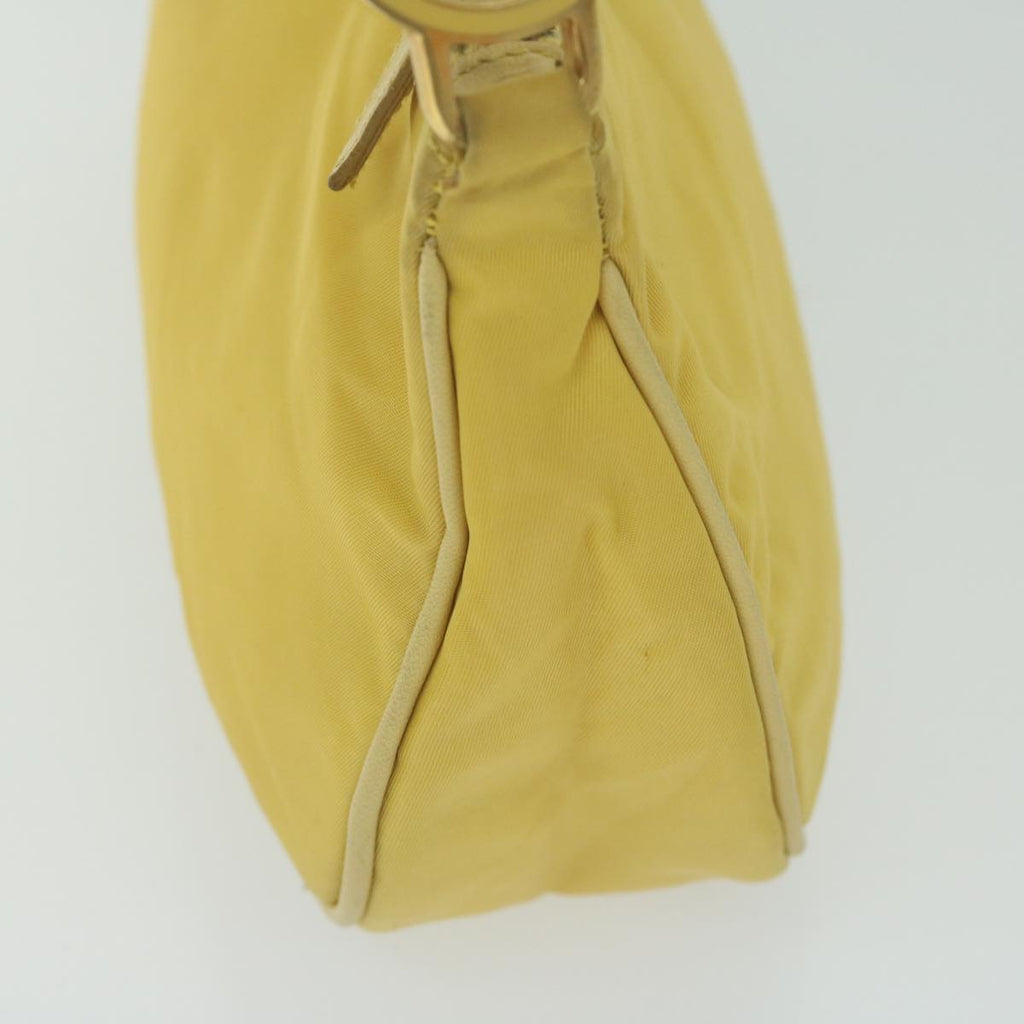 PRADA Accessory Pouch Nylon Yellow  hk1026