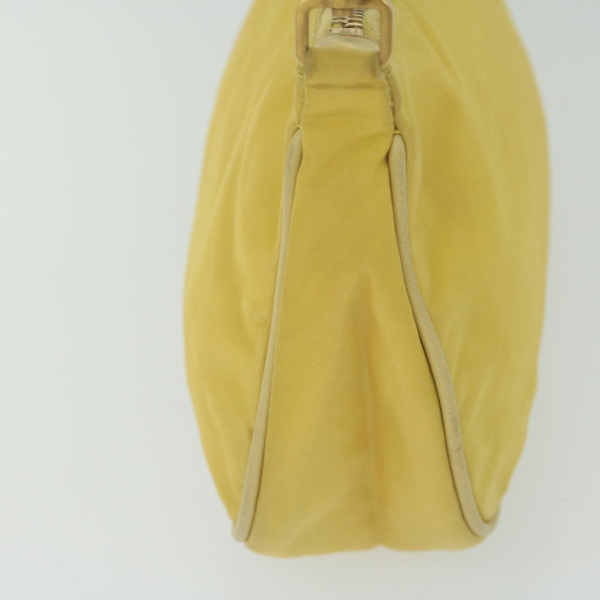 PRADA Accessory Pouch Nylon Yellow  hk1026