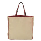 PRADA Hand Bag Nylon Beige  hk1027