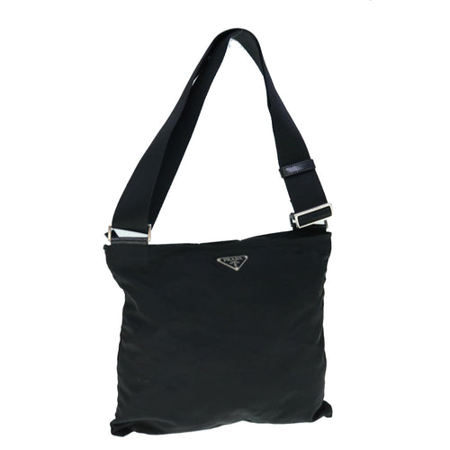 PRADA Shoulder Bag Nylon Black  hk1029