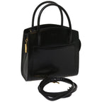 CELINE Hand Bag Leather 2way Black  hk1062