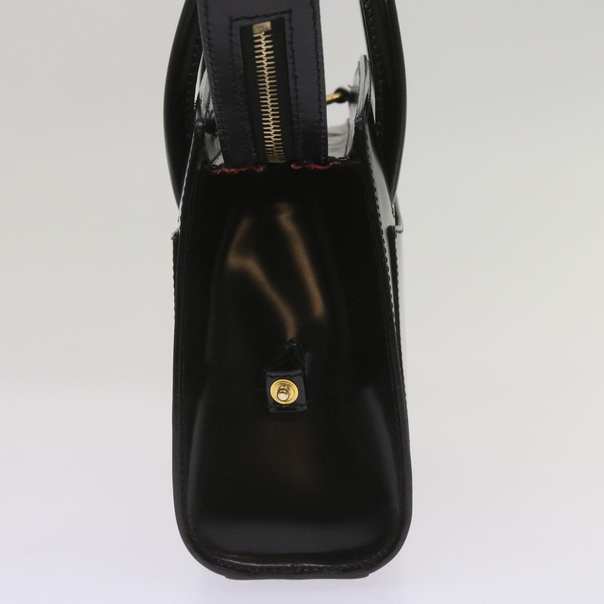 CELINE Hand Bag Leather 2way Black  hk1062