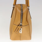PRADA Hand Bag Leather Brown  hk1094