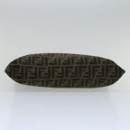 FENDI Zucca Canvas Hand Bag Black Brownhk1112