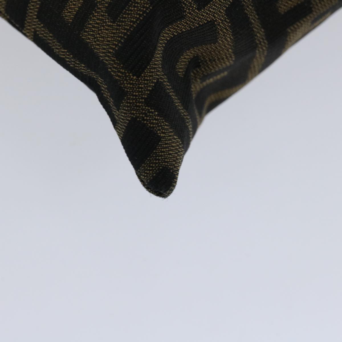 FENDI Zucca Canvas Hand Bag Black Brownhk1112