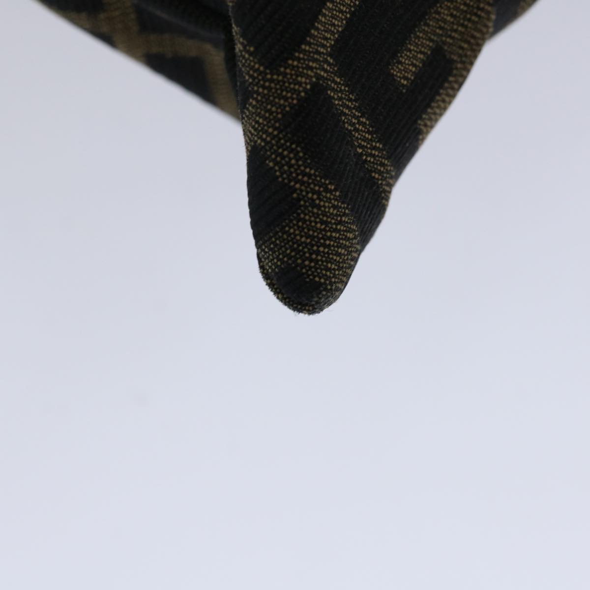 FENDI Zucca Canvas Hand Bag Black Brownhk1112