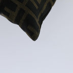 FENDI Zucca Canvas Hand Bag Black Brownhk1112