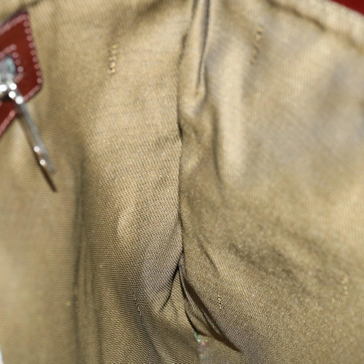 FENDI Zucca Canvas Hand Bag Black Brownhk1112