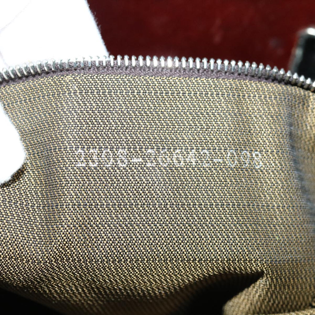 FENDI Zucca Canvas Hand Bag Black Brownhk1112