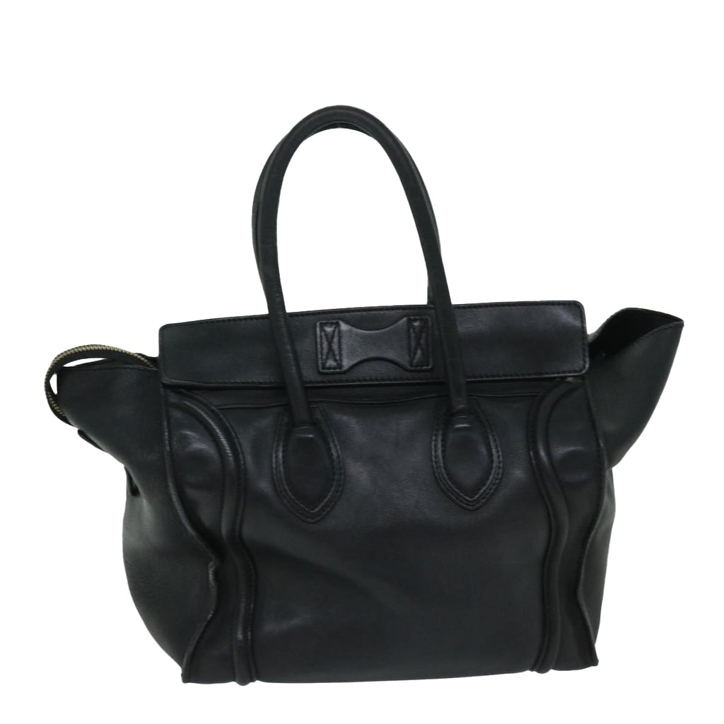 CELINE Luggage Phantom Tote Bag Leather Black  hk1138