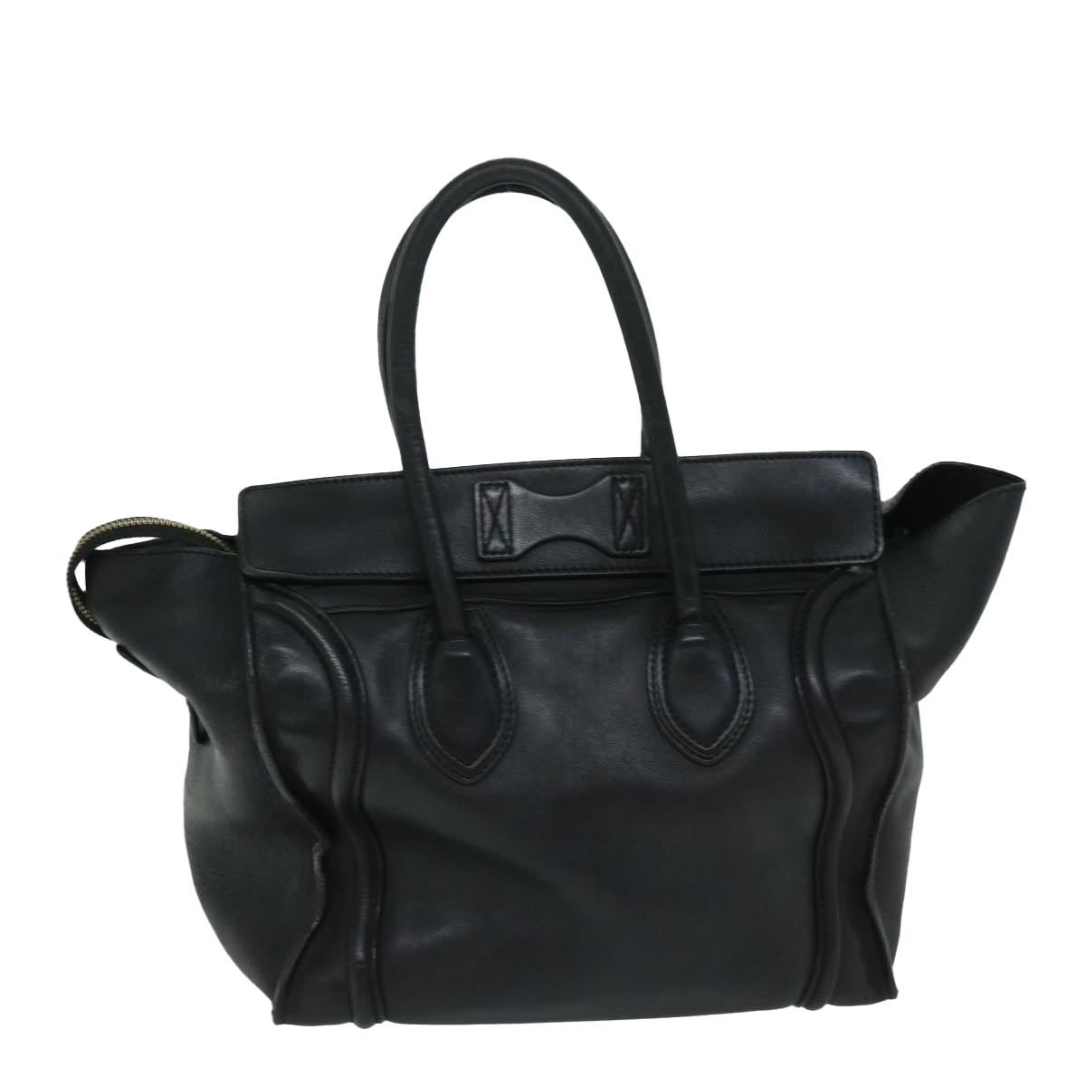 CELINE Luggage Phantom Tote Bag Leather Black  hk1138