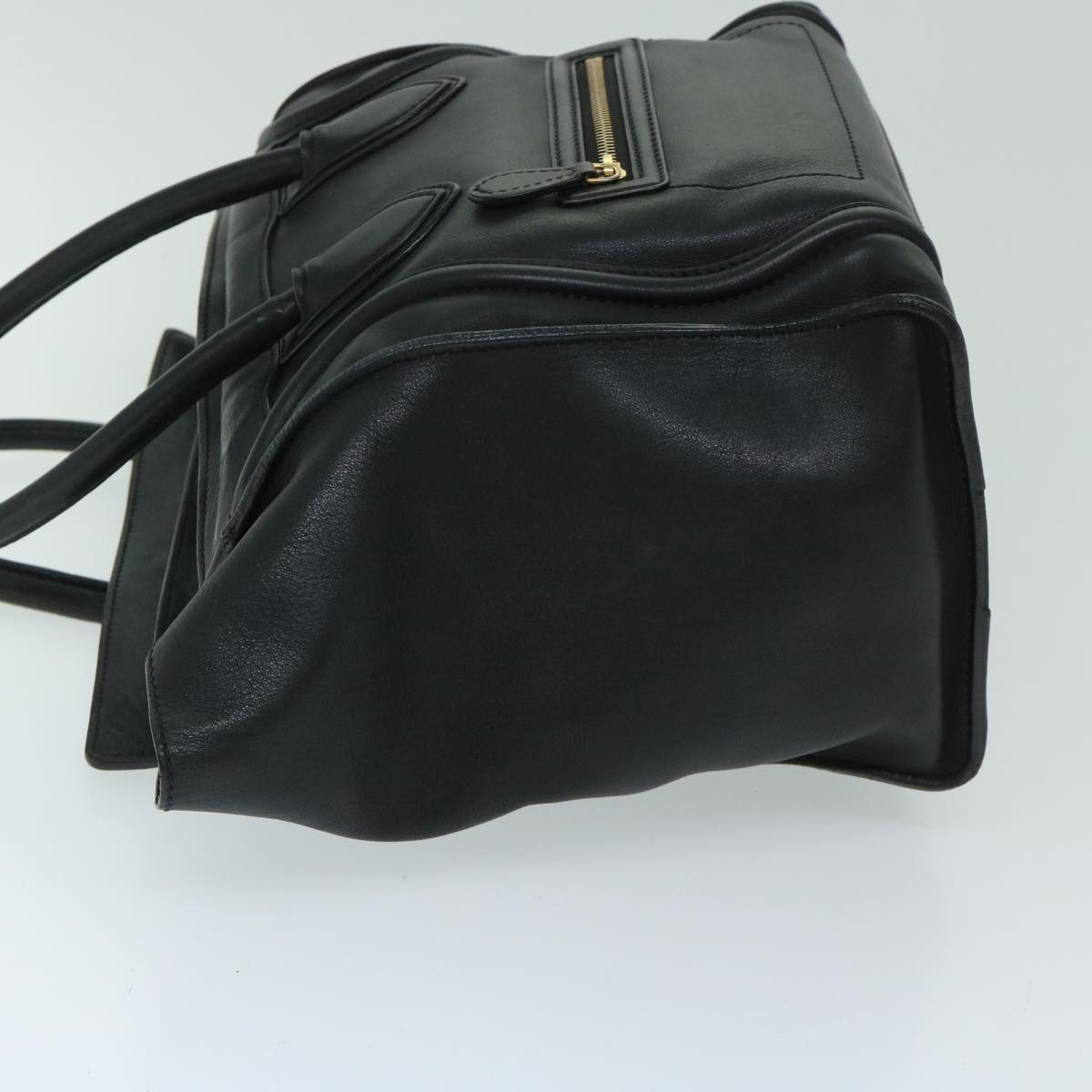 CELINE Luggage Phantom Tote Bag Leather Black  hk1138
