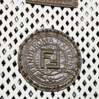 FENDI Mini Peek A Boo Clutch Bag Leather Whitehk1148