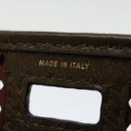 FENDI Mini Peek A Boo Clutch Bag Leather Whitehk1148